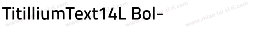 TitilliumText14L Bol字体转换